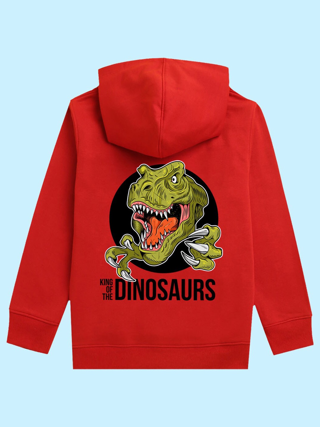 

BAESD Kids Graphic Printed Hooded Fleece Pullover, Red