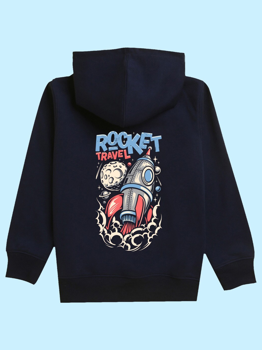 

BAESD Kids Graphic Printed Hooded Fleece Pullover Sweatshirt, Navy blue