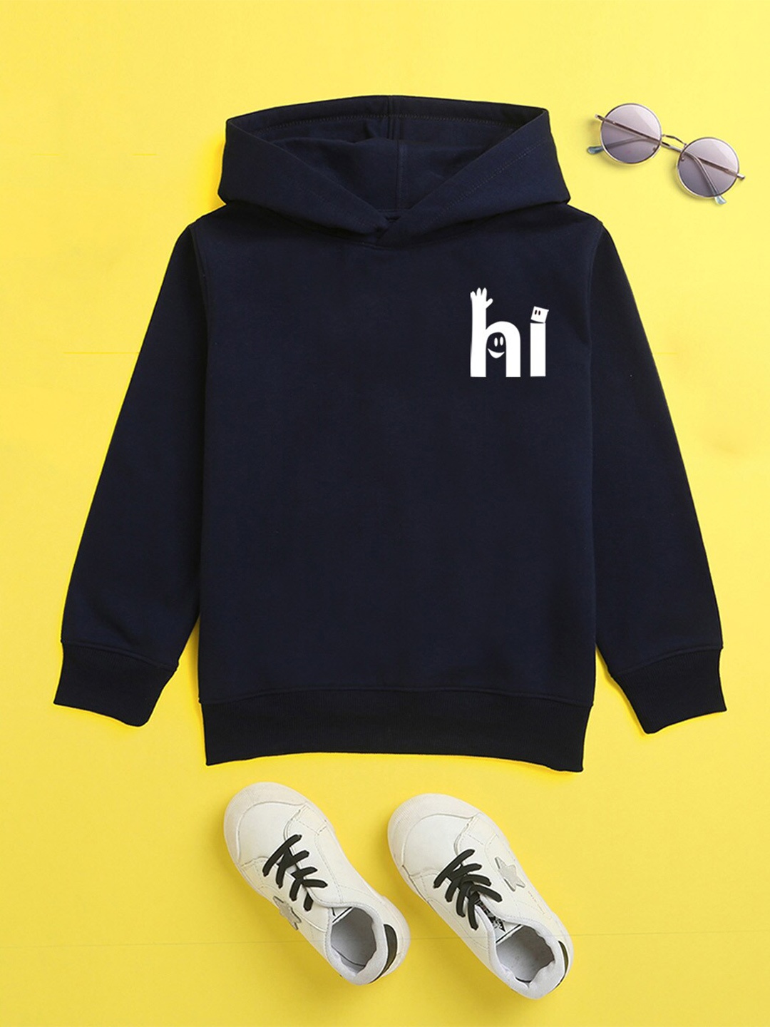 

BAESD Kids Graphic Printed Hooded Fleece Pullover Sweatshirt, Navy blue