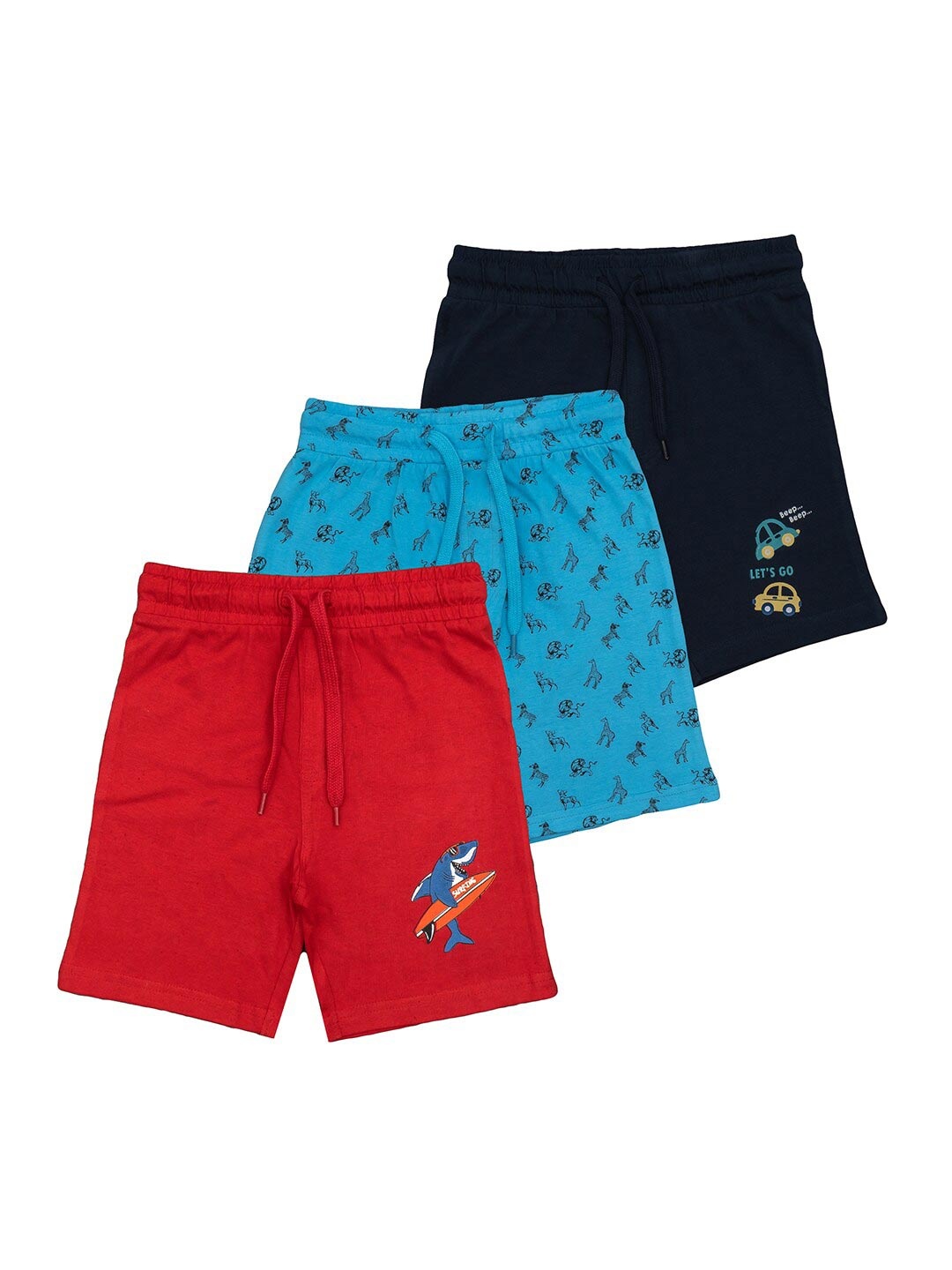 

BAESD Pack Of 3 Boys Assorted Cotton Shorts