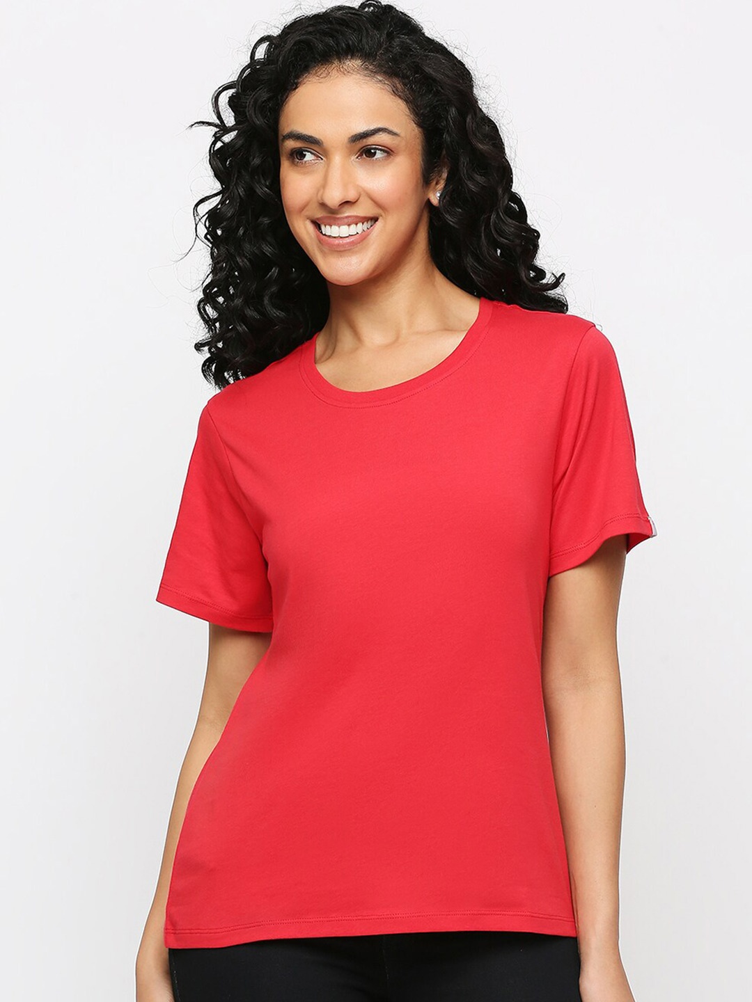

Feelings Raw Edge T-shirt, Red