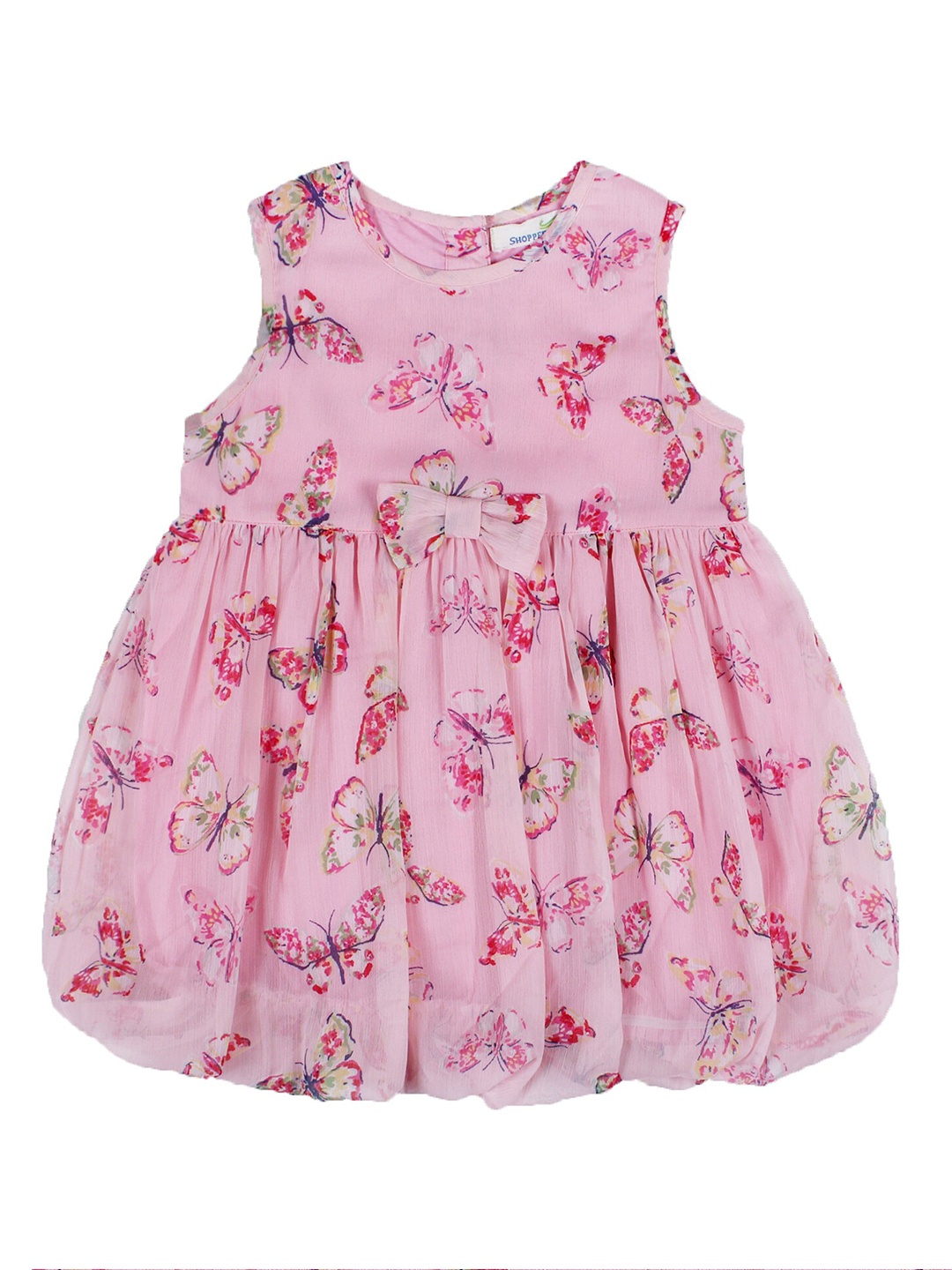 

BAESD Girls Floral Print Chiffon Fit & Flare Dress, Pink