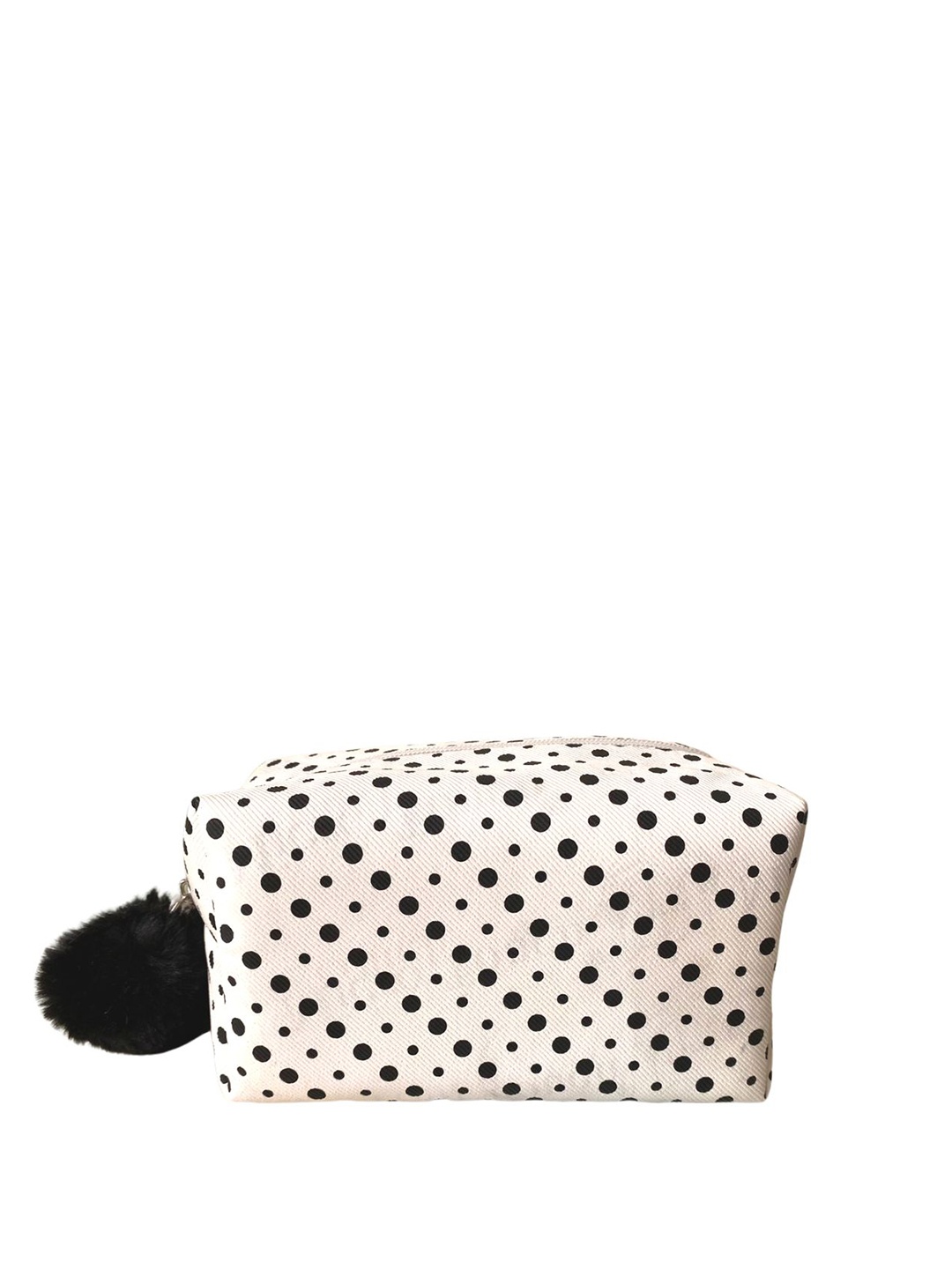 

STRUTT Polka Dots Printed Travel Pouch, White