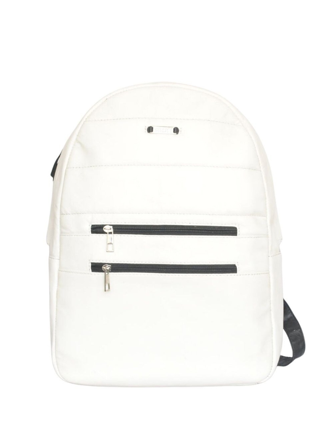 

STRUTT Unisex Leather Backpack, White