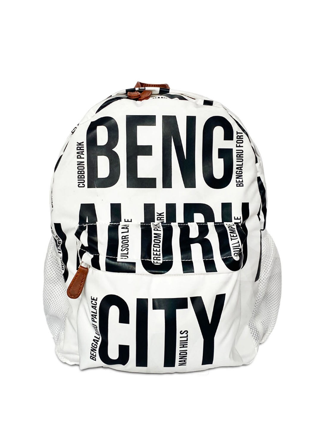 

STRUTT Unisex Typography Printed Backpack, White