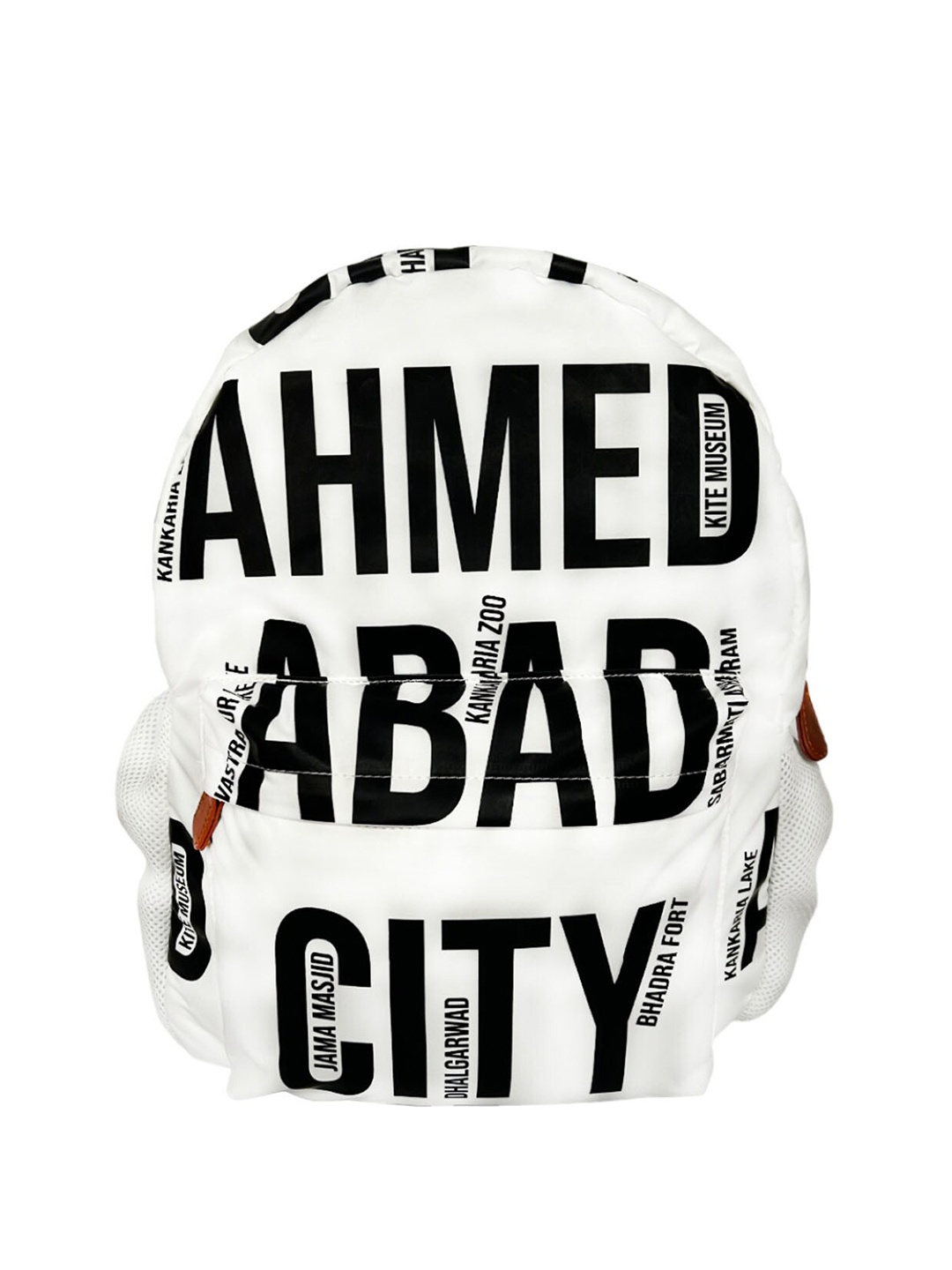 

STRUTT Unisex Typography Printed Backpack, White