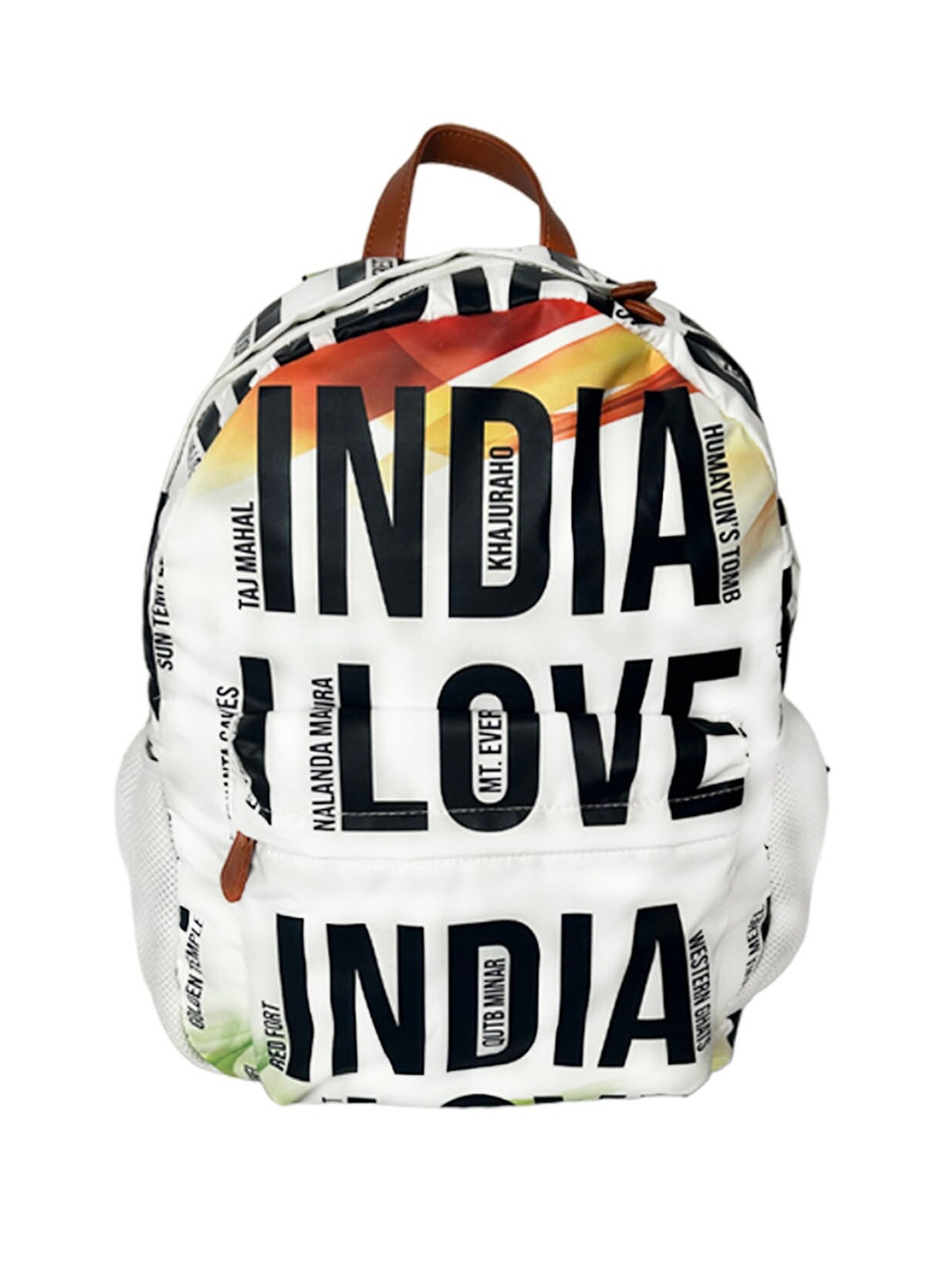 

STRUTT Unisex Typography Printed Backpack, White