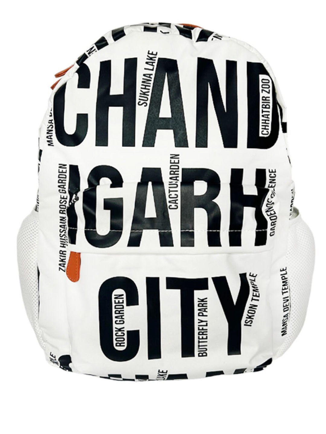 

STRUTT Unisex Typography Printed Backpack, White