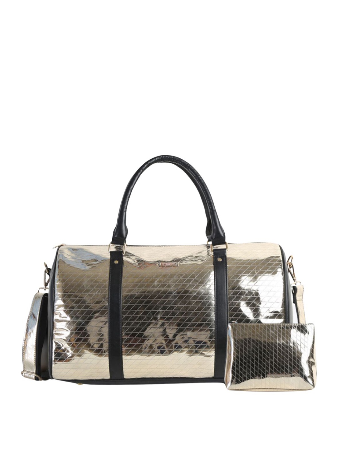 

STRUTT Textured Cabin Duffel Bag, Silver