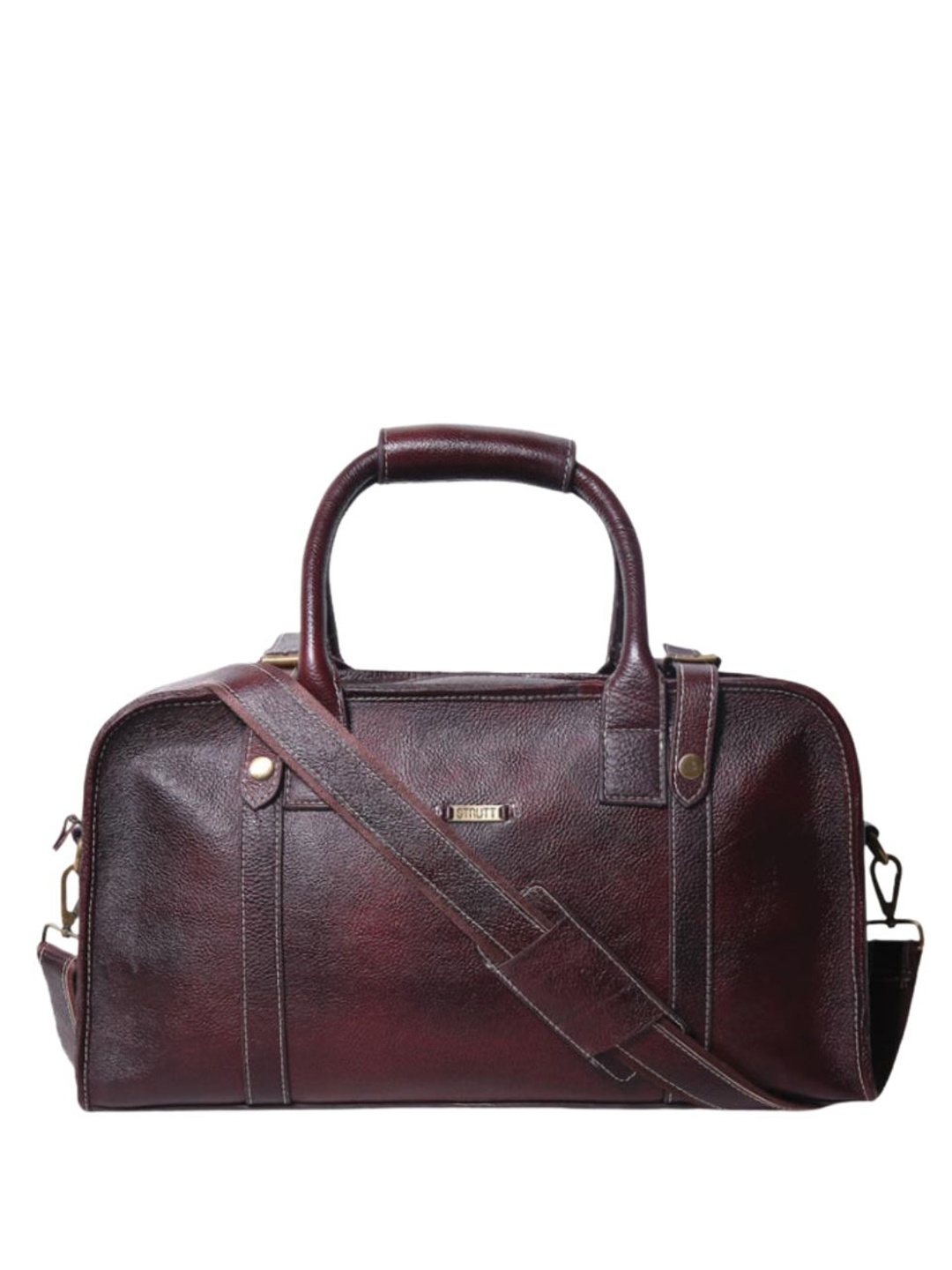 

STRUTT Textured Duffel Bag, Maroon