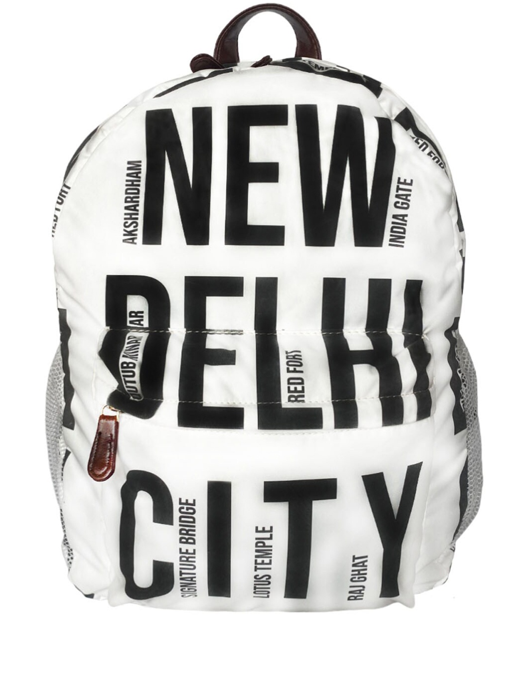 

STRUTT Unisex Typography Printed Backpack, White