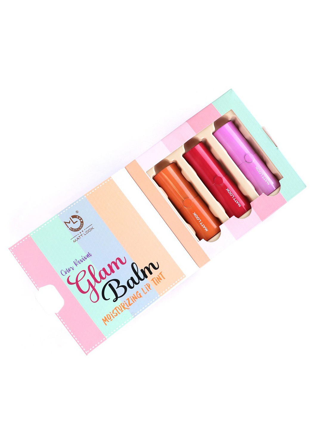 

MATTLOOK 3-Pcs Color Revival Glam Balm Moisturizing Lip Tint - 3.6 g each, Red