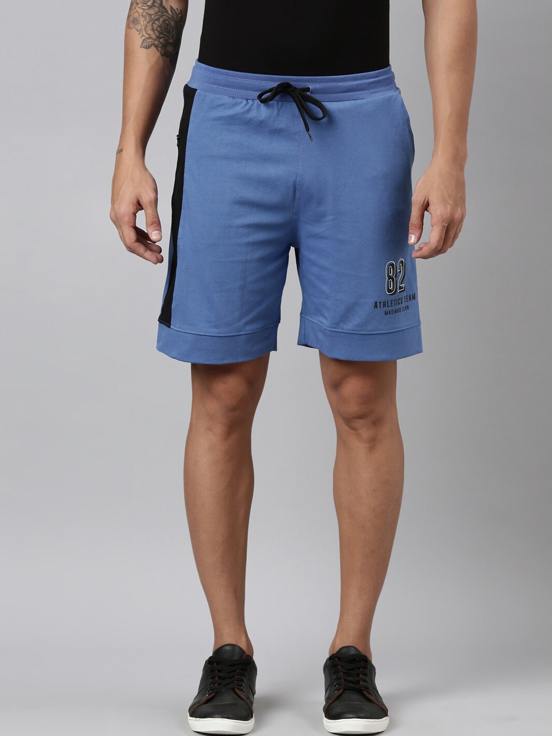 

DIXCY SCOTT Men High-Rise Shorts, Blue