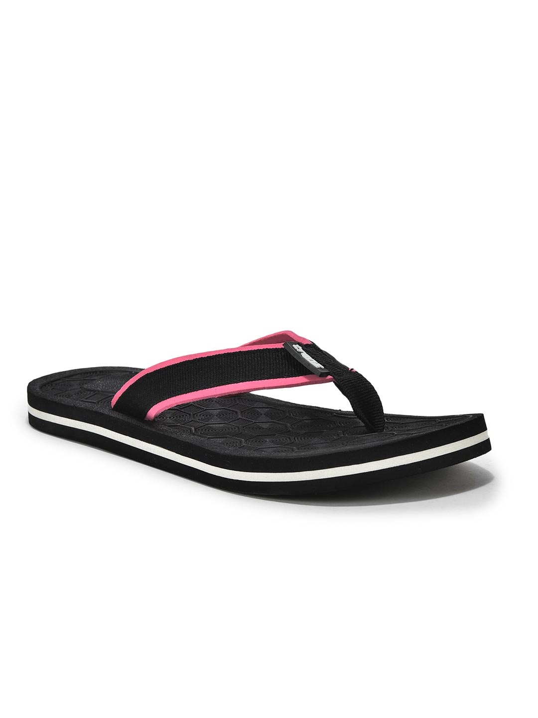 

Trenz Women Textured Thong Flip-Flops, Black