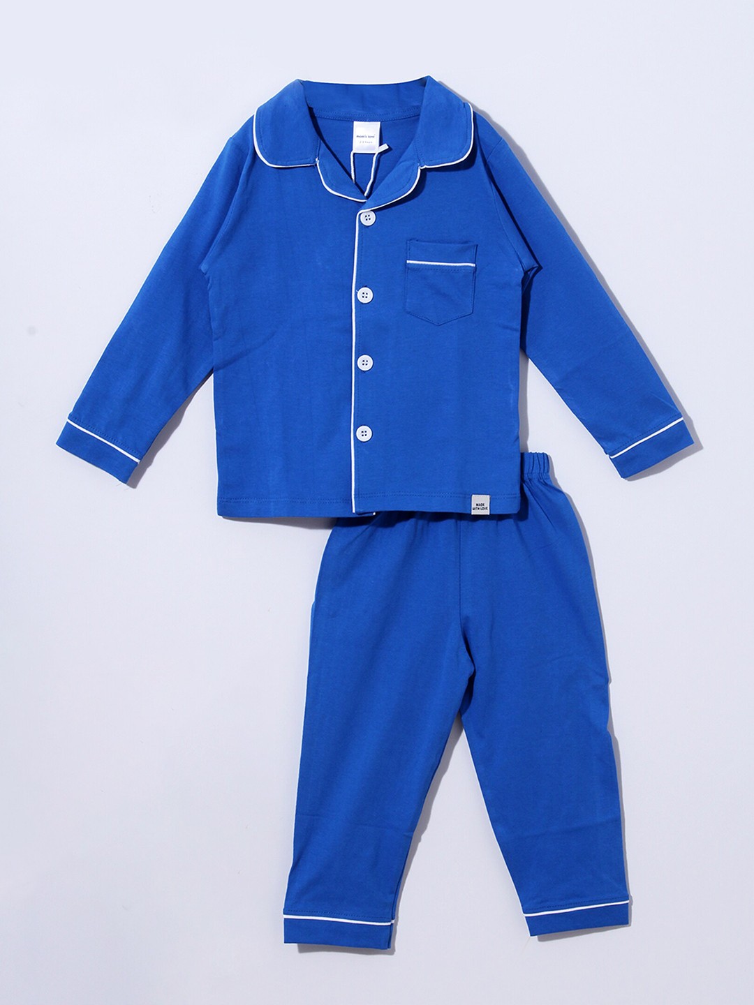 

Moms Love Kids Organic Cotton Night suit, Blue