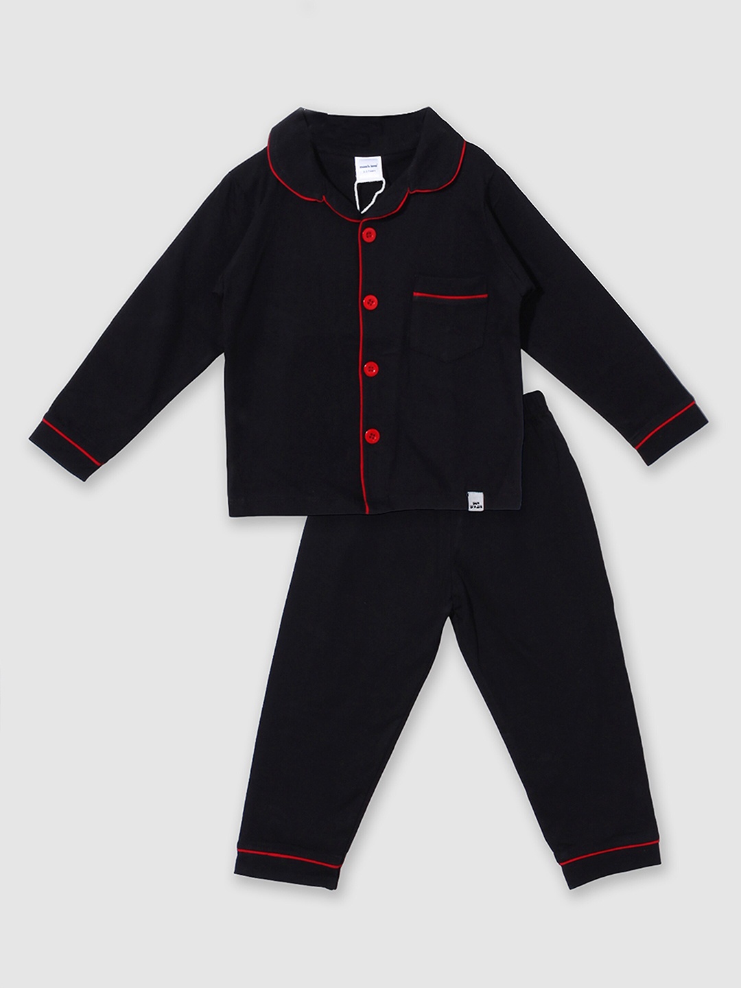 

Moms Love Infants Organic Cotton Night Suit, Black