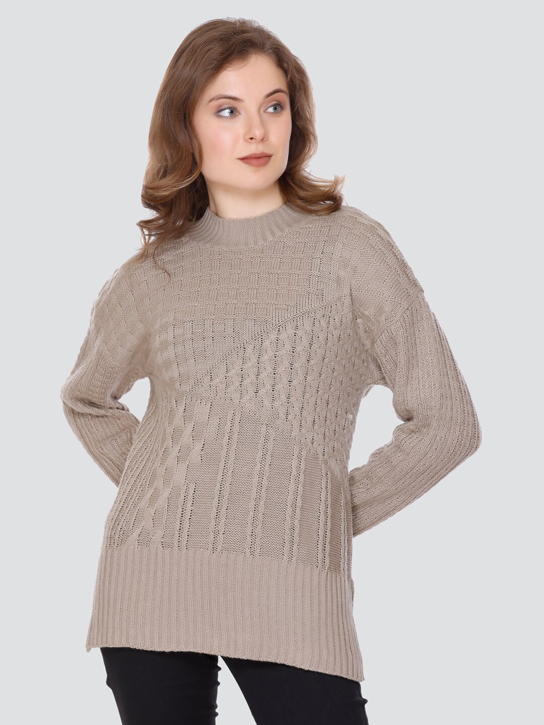 

GOSHA & MAU Self Designed Woollen Pullover, Beige