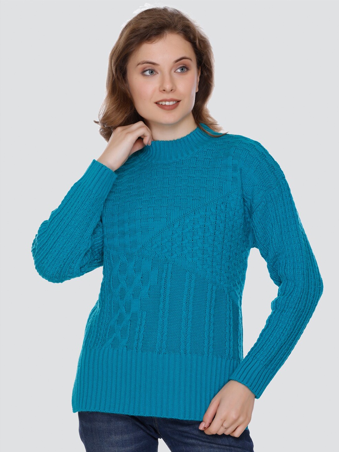 

GOSHA & MAU Self Designed Woollen Pullover, Blue