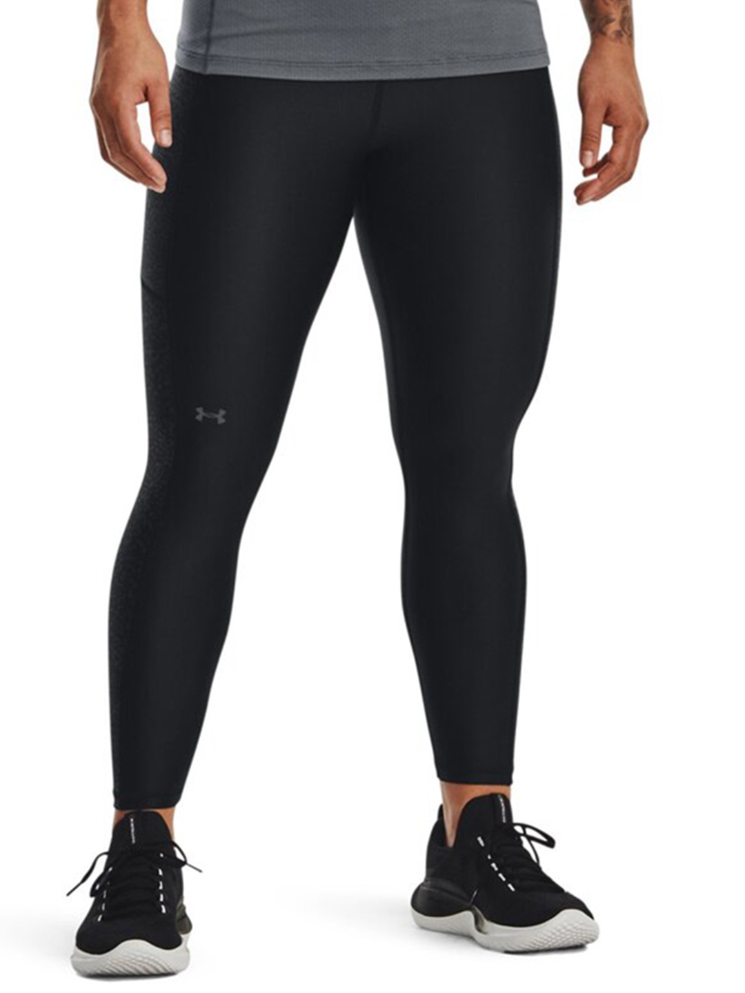 

UNDER ARMOUR Women Print Panel Ankle-Length Tights, Black