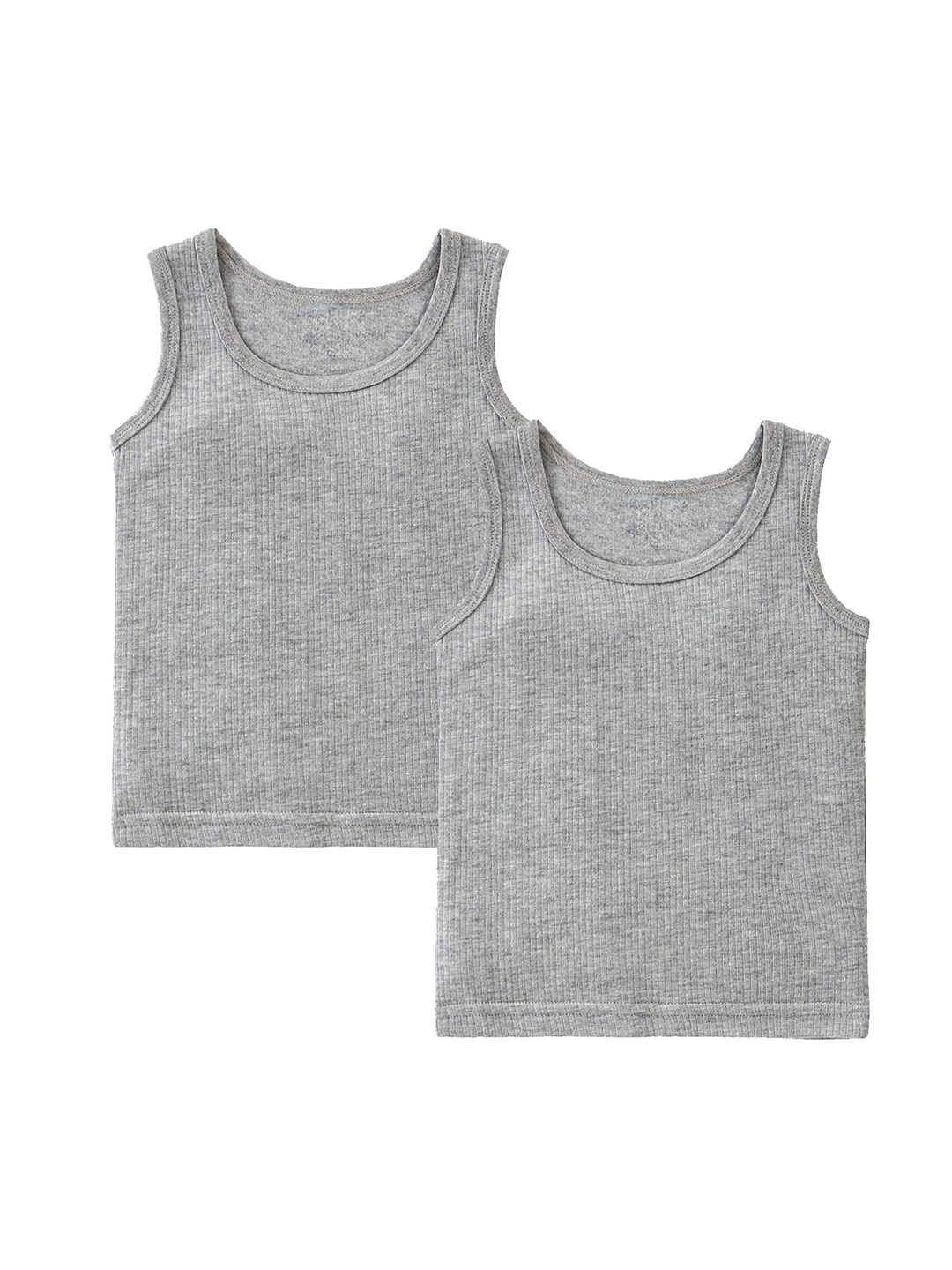 

BAESD Infants Pack Of 2 Cotton Thermal Tops, Grey