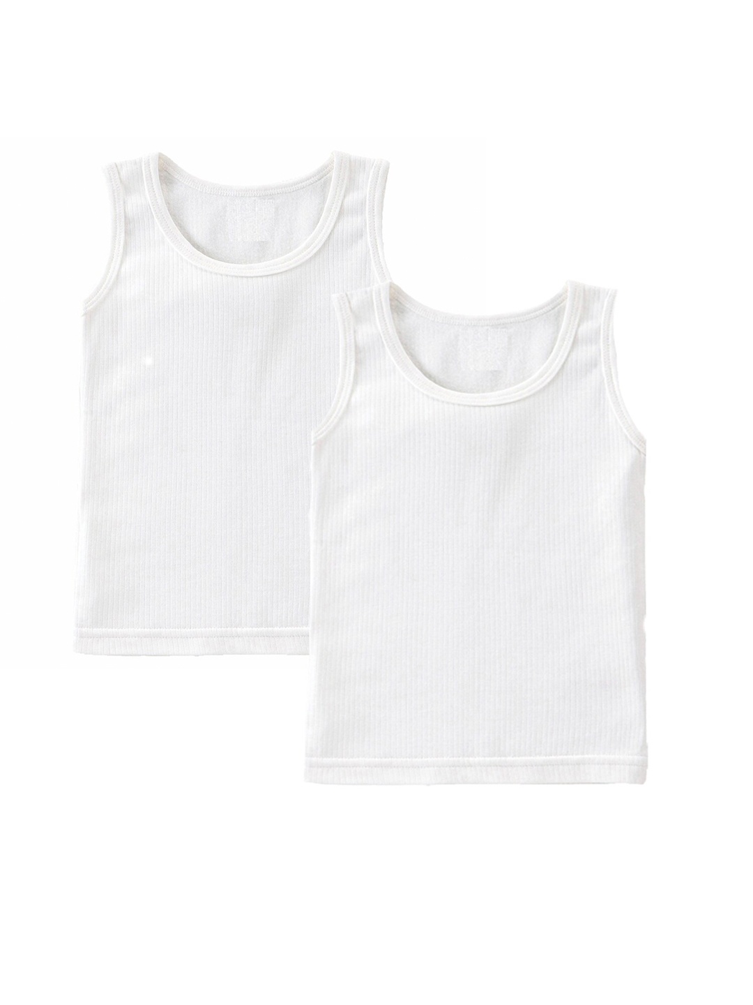 

BAESD Kids Pack Of 2 Cotton Thermal Tops, White