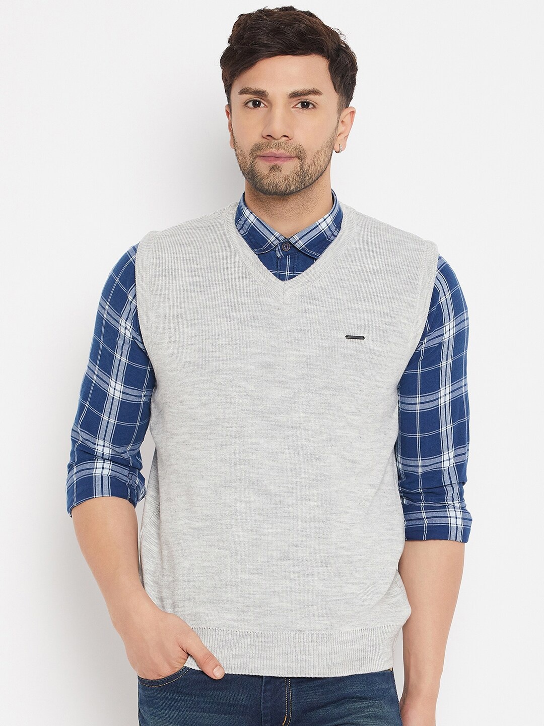 

Duke Acrylic Sweater Vest, Grey