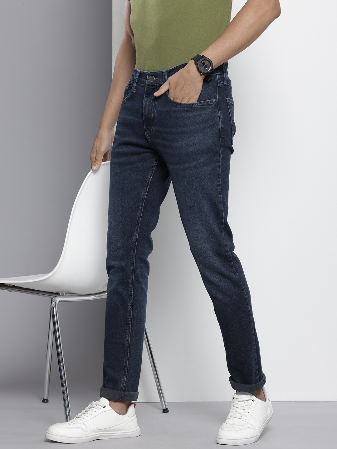 

Tommy Hilfiger Men Austin Slim Fit Light Fade Stretchable Jeans, Blue