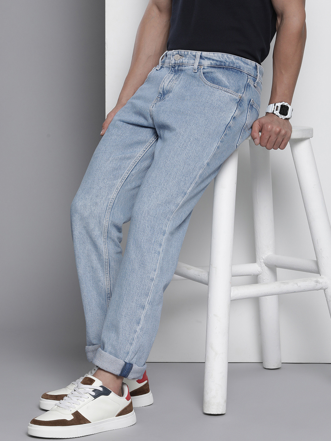 

Tommy Hilfiger Men Ryan Straight Fit Heavy Fade Jeans, Blue