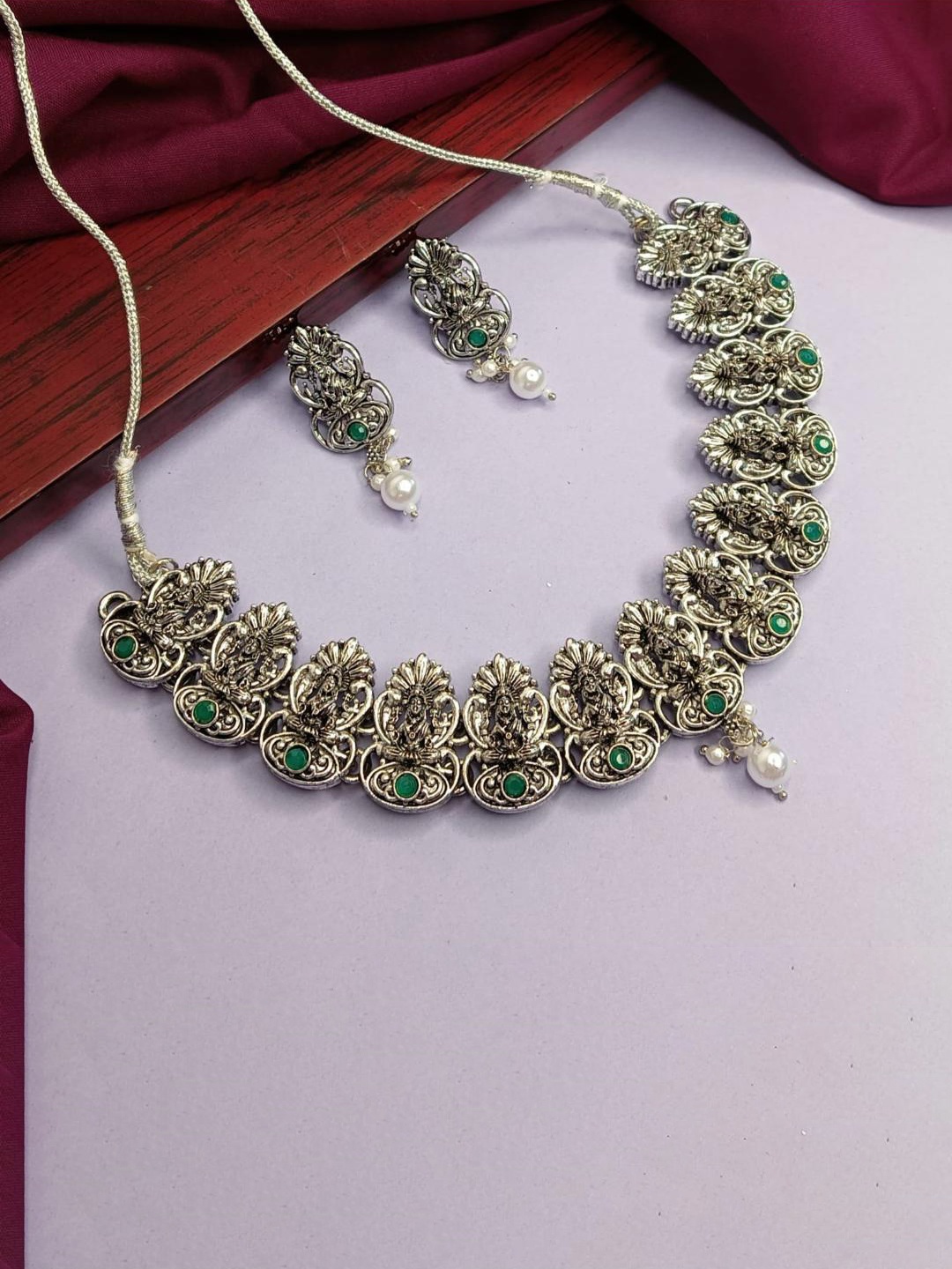 

Efulgenz Rhodium Plated Crystal Jewellery Set, Silver