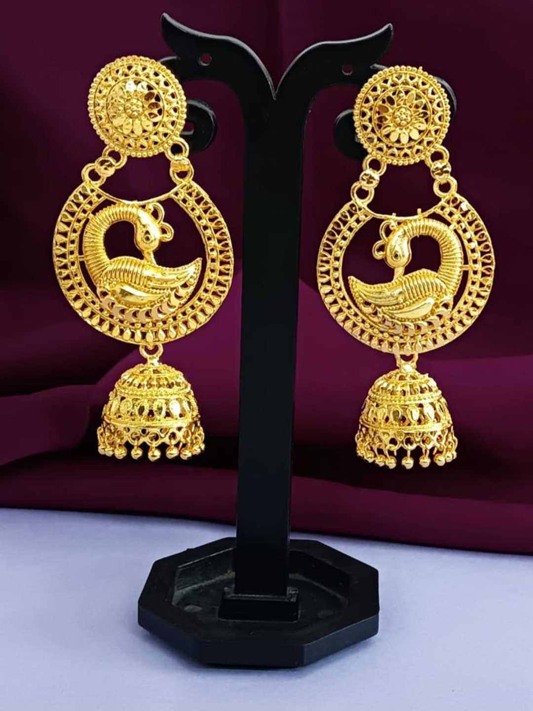 

Efulgenz Gold Plated Jhumkas