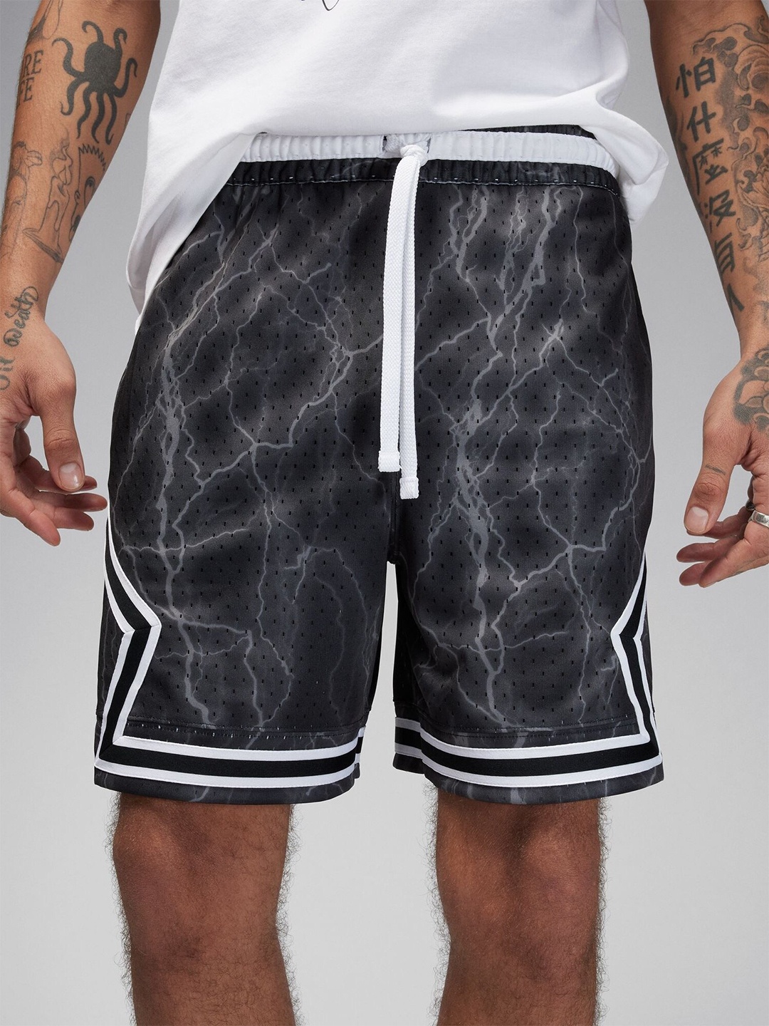 

Nike Jordan Dri-FIT Sport Men Diamond Printed Sports Shorts, Black