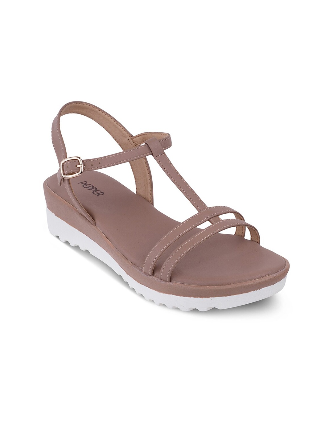 

PEPPER Open Toe Flats, Peach