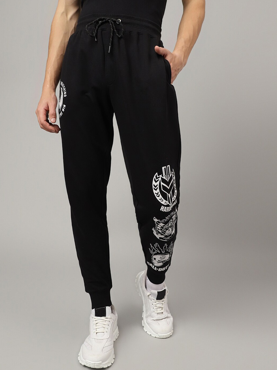 

Free Authority Call Of Duty Printed Mid Rise Cotton Jogger, Black