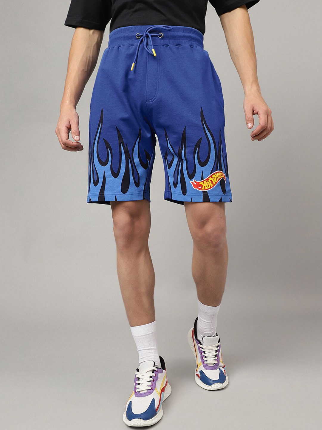 

Free Authority Men Hot Wheels Printed Shorts, Blue