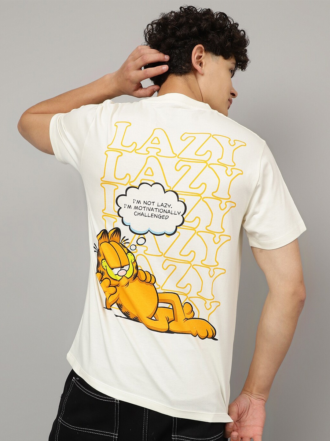 

Free Authority Garfield Printed Regular Fit Pure Cotton T-shirt, White