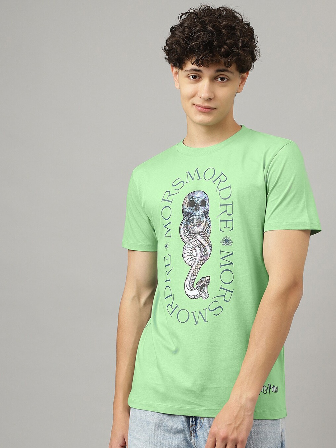 

Free Authority Harry Potter Short Sleeves Printed T shirt, Green