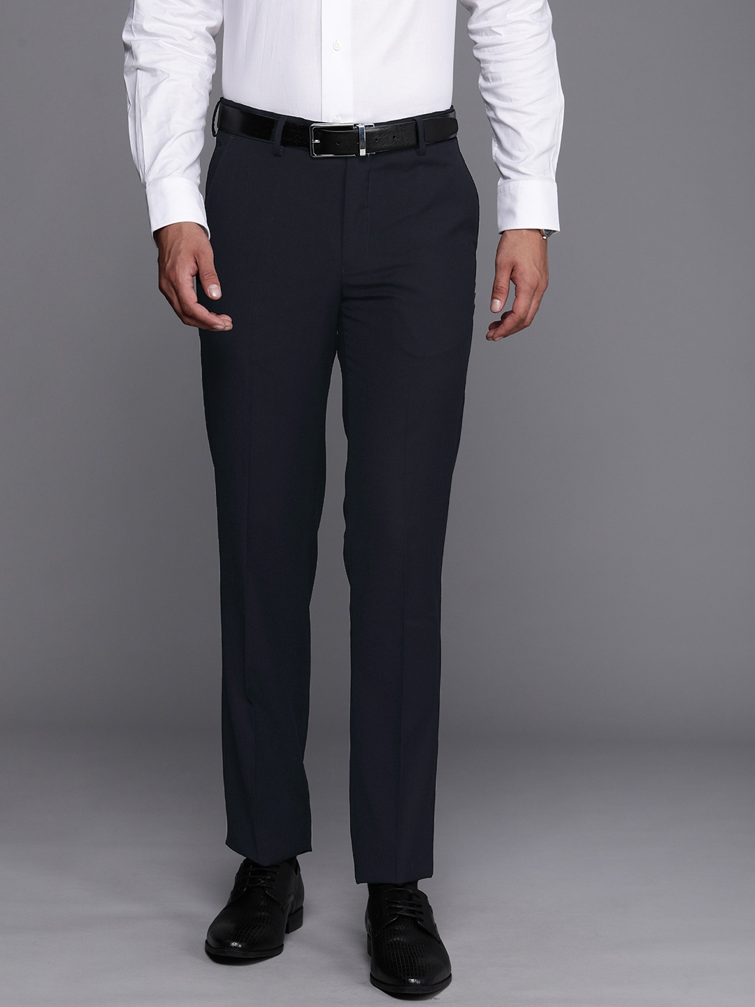 

Louis Philippe Men Formal Trousers, Black