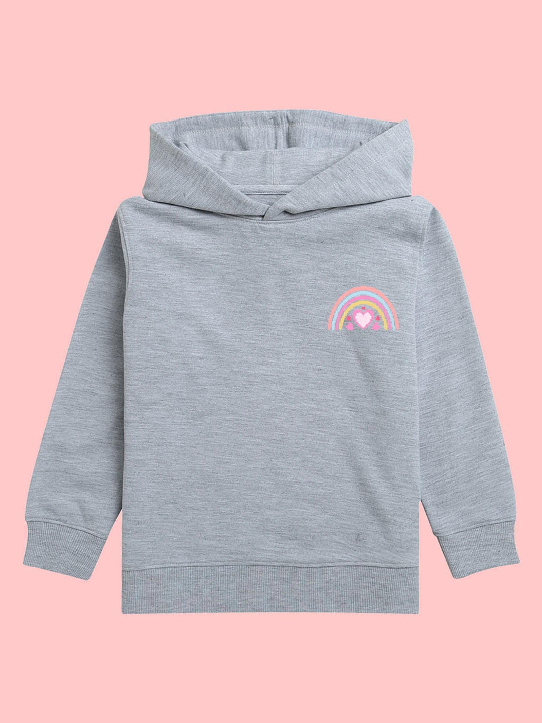

BAESD Kids Graphic Printed Hooded Fleece Pullover Sweatshirt, Grey