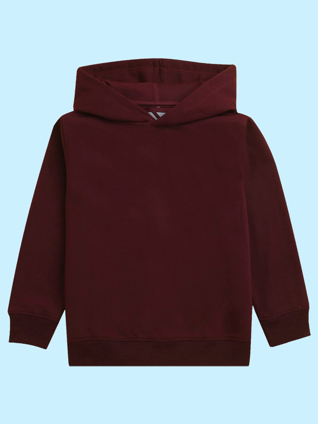 

BAESD Unisex Kids Teddy Printed Hooded Pullover, Burgundy