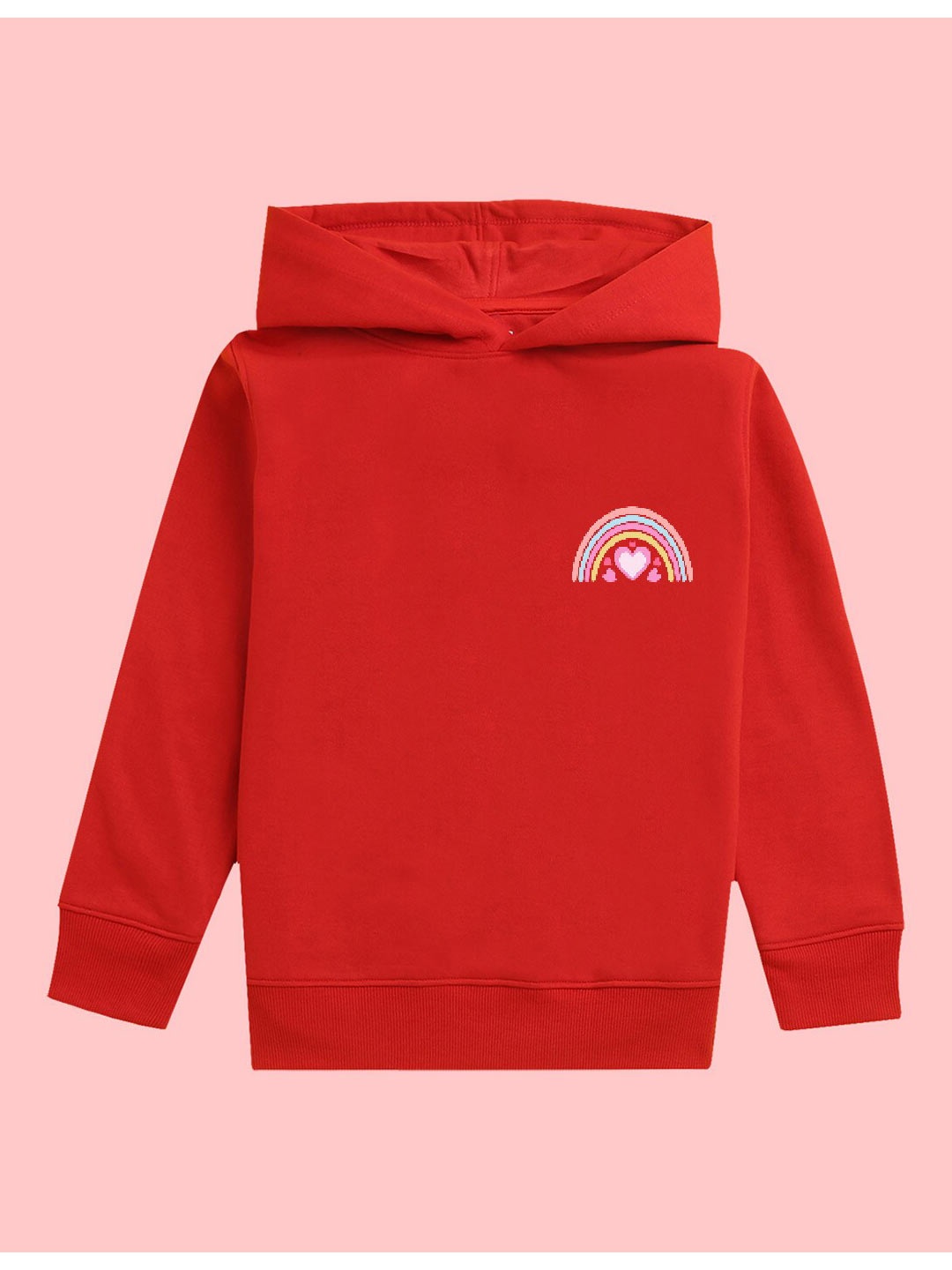 

BAESD Kids Hooded Fleece Sweatshirt, Red
