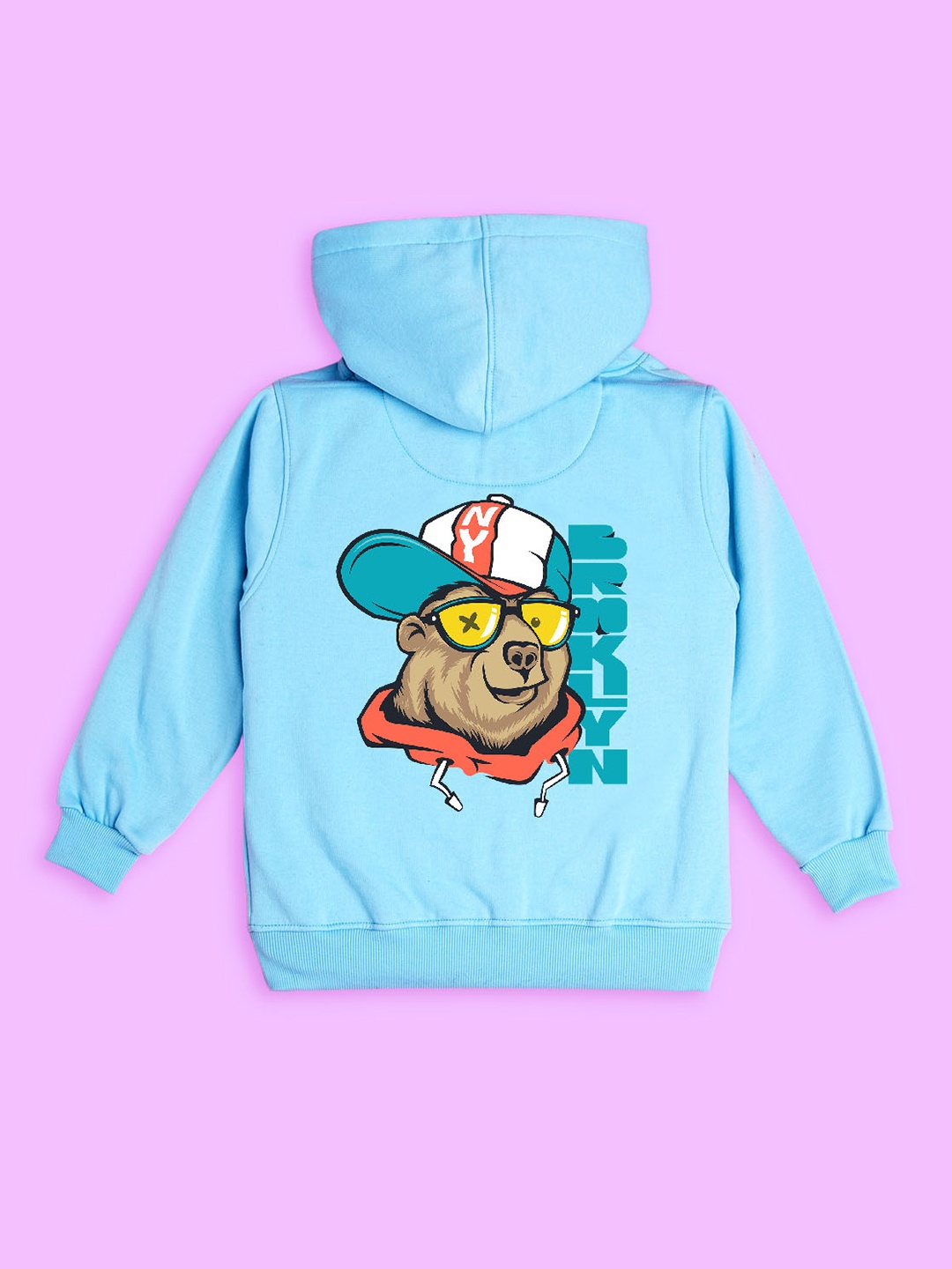 

BAESD Kids Graphic Printed Hooded Fleece Pullover Sweatshirt, Blue