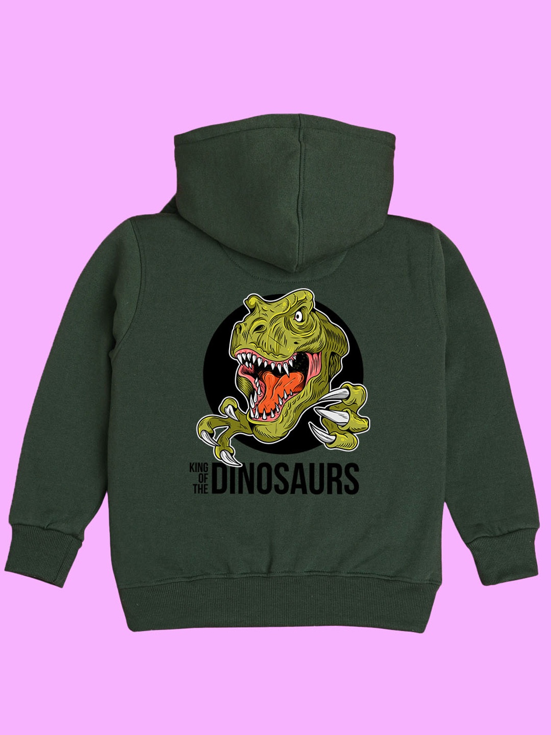 

BAESD Kids Printed Hooded Fleece Pullover, Olive