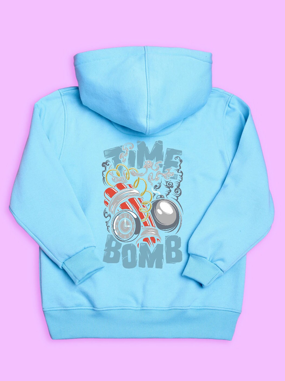 

BAESD Kids Graphic Printed Hooded Long Sleeves Fleece Pullover Sweatshirt, Blue