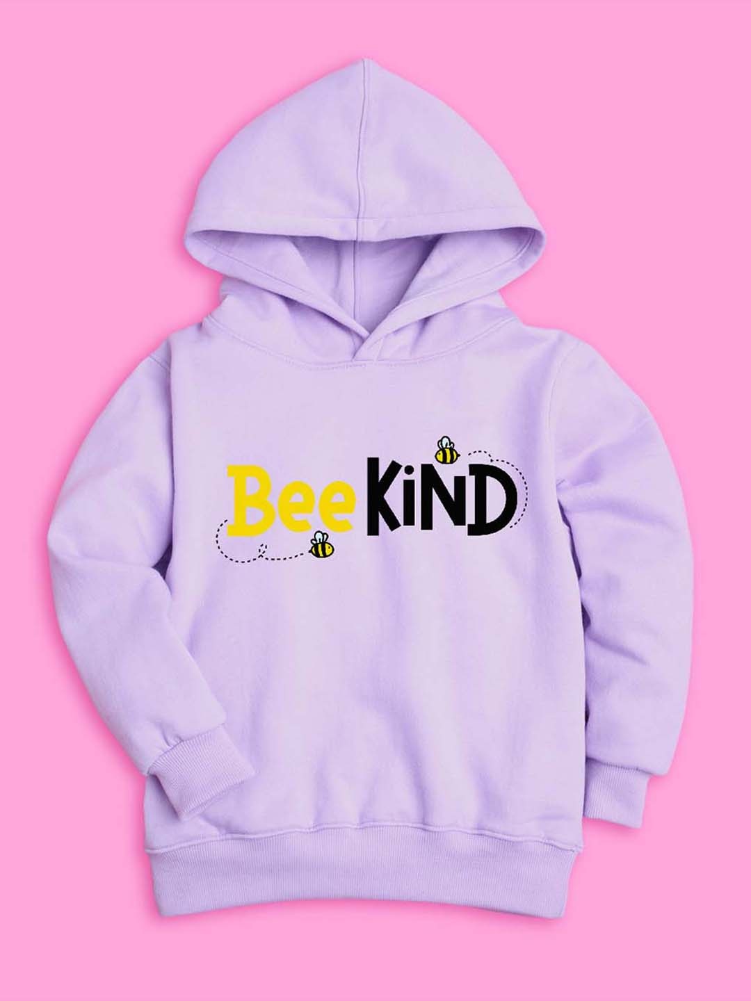 

BAESD Girls Bee Printed Hooded Fleece Pullover, Lavender