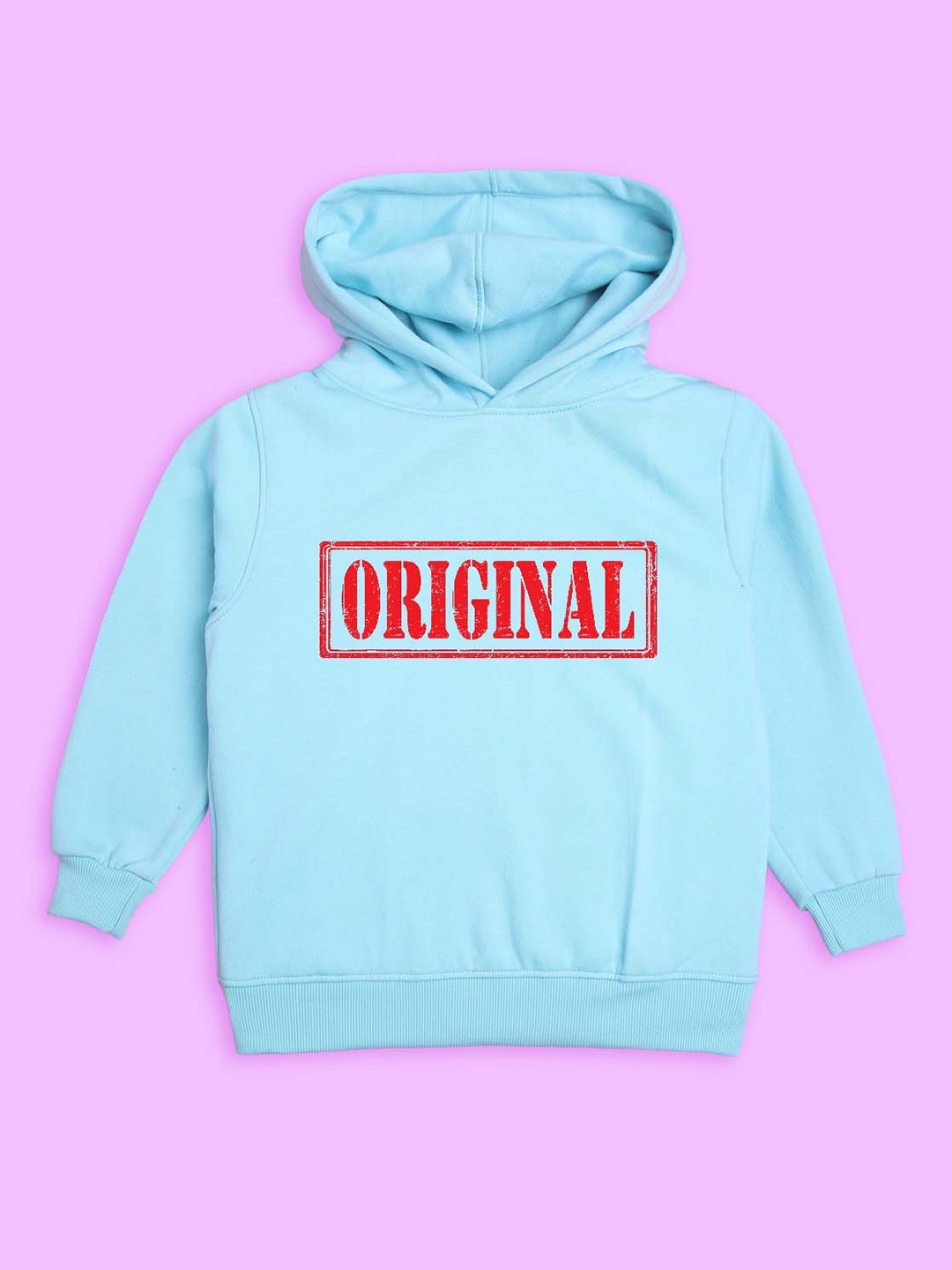 

BAESD Kids Original Printed Hooded Fleece Pullover, Blue