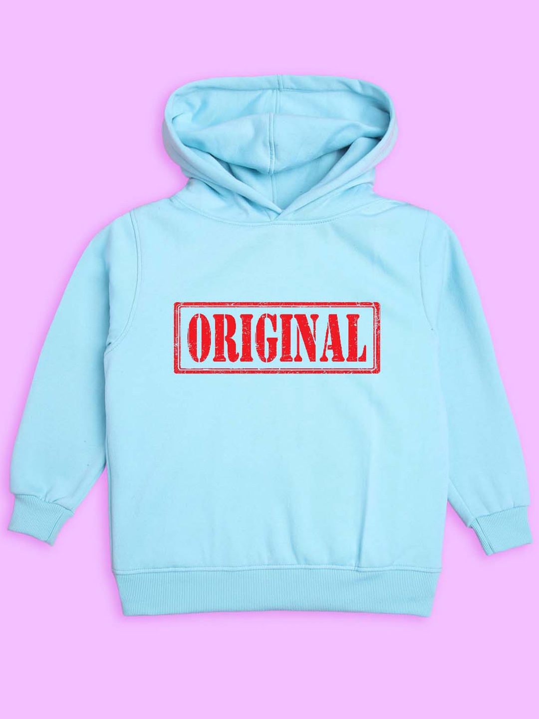 

BAESD Unisex Kids Orignal Printed Hooded Fleece Sweatshirt, Blue