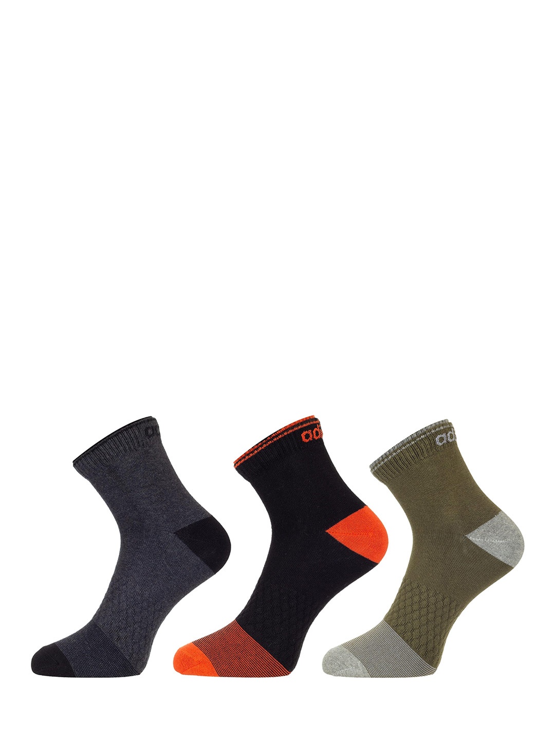 

ADIDAS Men Pack of 3 Flat Knit Ankle Socks, Charcoal