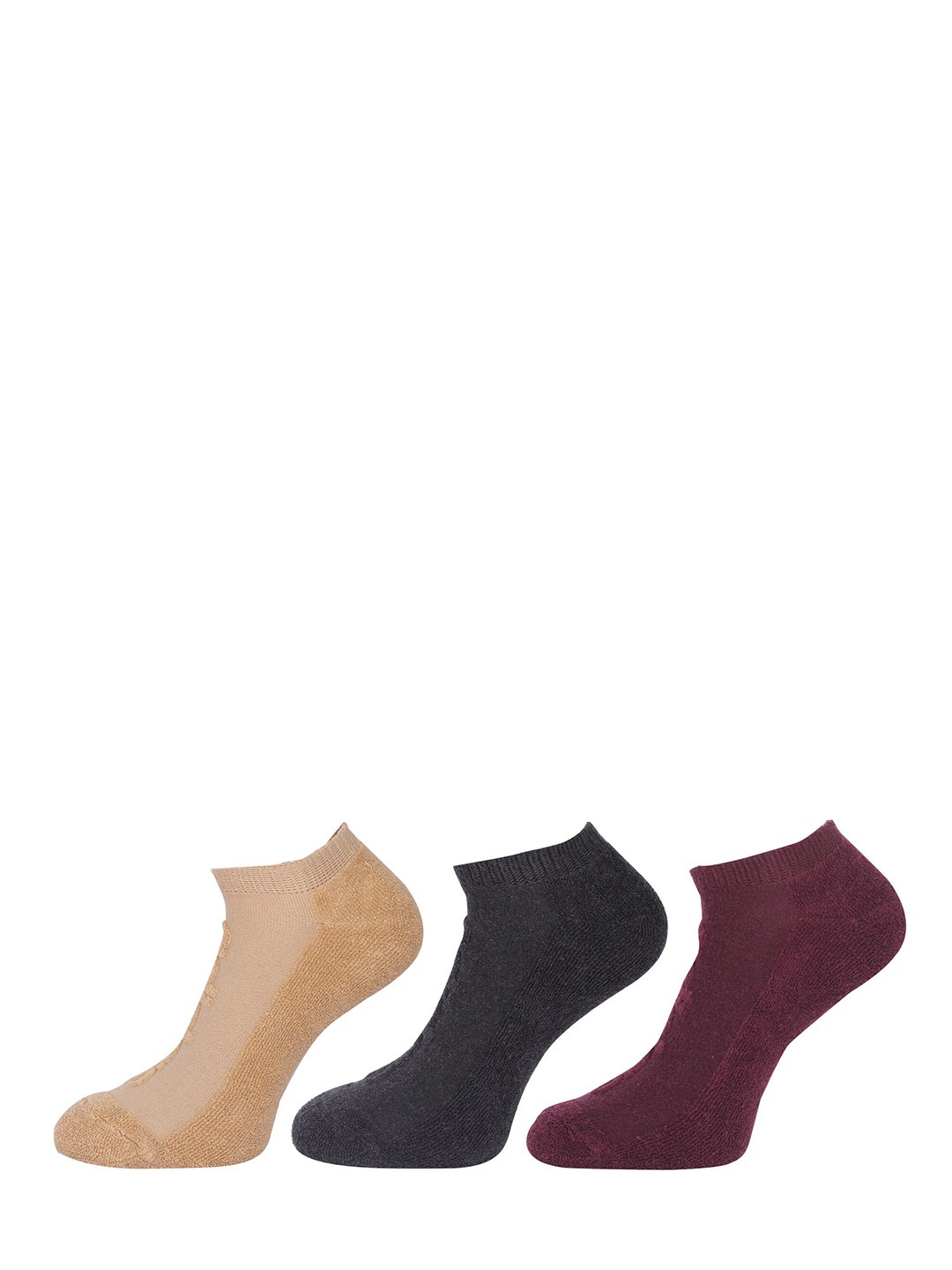 

ADIDAS Unisex Pack of 3 Reverse Terry Low Cut Socks, Maroon