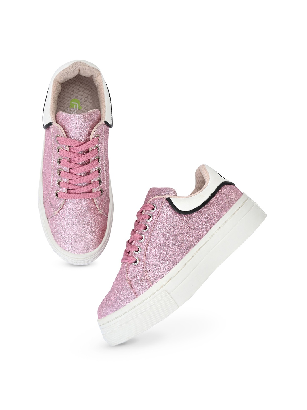 

FRESH 1947 FEET Girls Textured Sneakers, Pink