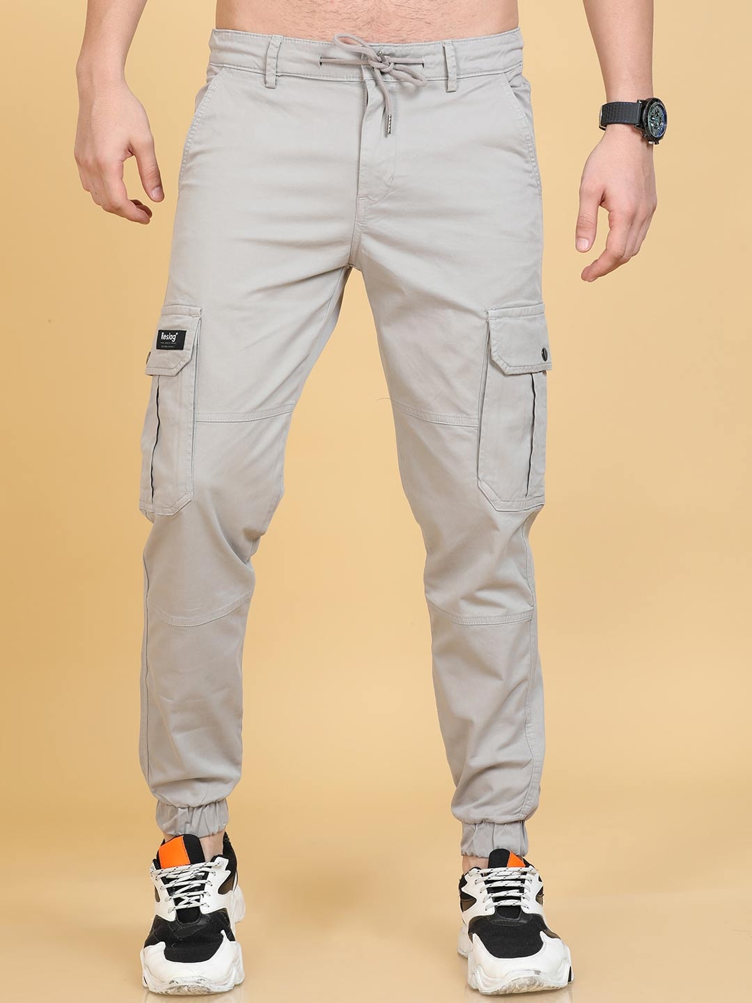 

Reslag Men Cotton Joggers, Grey